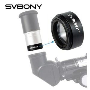 필드스코프 망원경 SVBONY 천체 망원경용 초점 인치 5X M28 감속기 25