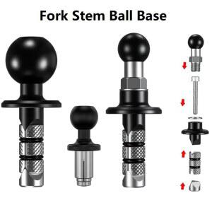 카메라부품 거치대 걸이 걸게 전화 17MM 금속 줄기 오토바이 블랙 홀더에 자료 자전거 휴대 25MM 어댑터 헤드와 포크