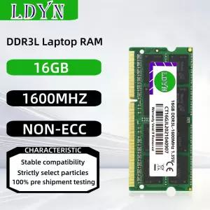 DDR3L 16GB 1600MHZ 노트북 메모리 램 PC3L-12800 비 ECC 비버퍼드 1.35V CL11 2Rx8 204 핀 SODIMM