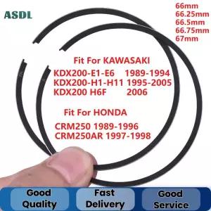오토바이 엔진 피스톤 링 혼다 KR8 CRM250 250 1989-1996 1995 66mm STD 25 50 75 100