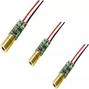 3PC 515nm 5mW 그린 다이오드 모듈 포커스 도트 위치 지정