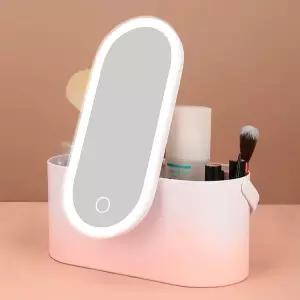 LED 거울 조명 메이크업정리 여행용보관함 화장품수납함