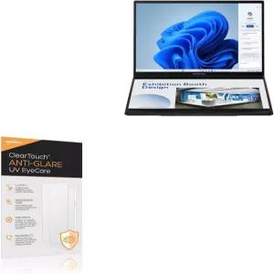 ASUS 젠북 듀오와 호환되는 박스웨이브 스크린 프로텍터 - 클리어터치 안티 글레어 UV 케어 2팩 유해한