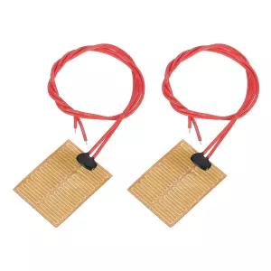 메카닉시티 2pcs 히터 필름 히팅 플레이트 1W 5V 폴리이미드 히트 패드 접착 PI 소자 40mmx30mm
