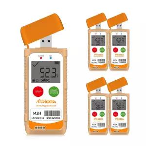 프리가 M2H 5pcs 재사용 가능한 온도 습도 데이터 로거 USB 디지털 기록기 다목적 28800포인트 고정밀 PDF