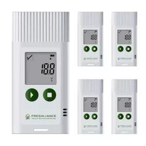 프레시얼스 USB 온도 데이터 로거 PDF 또는 CSV 보고서를 한 구성 가능한 LCD 디지털 냉장고 35000포인트
