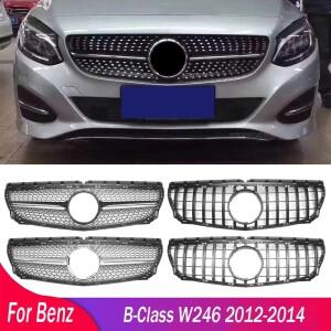 메르세데스 벤츠 호환용 B 클래스 W246 B180 B200 2012 호환용 GT 다이아몬드 스타일 앞 범퍼 그릴