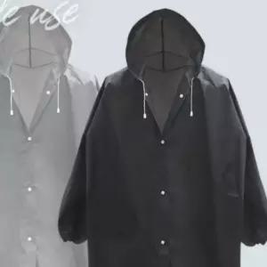 장마철 두꺼운 EVA 반투명 다회용 우비