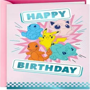 홀 포켓몬 생일 카드 (챔피언의 심장) 샤만더 꼬불꼬불 피카츄