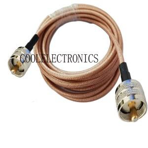 TV안테나선 케이블 RG400 UHF 남성UHF 123510M 브레이드 1015203050CM 남성 RF 50OHM 이중 동축 구리 커넥터 콘센트 PL259