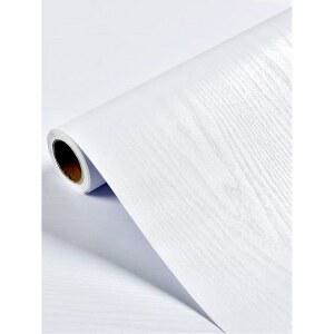 30CM 40CM 50CM 비닐 이동식 장식 종이 접착 벽지 나뭇결 혁신을위한 가구 방수 접촉 자체 흰색