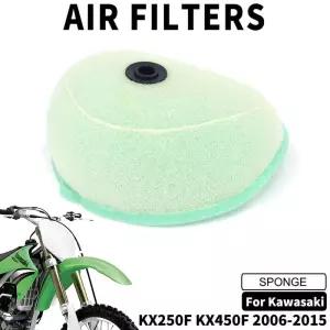 오토바이 에어 필터 클리너 흡기 스폰지 가와사키 KX250F KXF 250 450 F 250F 450F 2006-2015