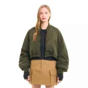 WOMAN 래글런 크롭 패딩 블루종 KHAKI / WBC4L07506 1243951