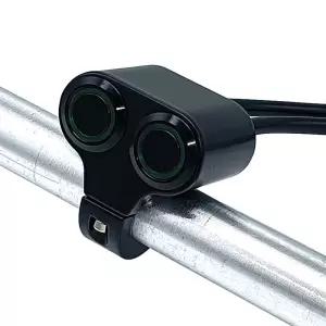 LMoDri 알루미늄 합금 오토바이 22mm 핸들바 스위치 범용 방수 12V 안개등 스팟 라이트 경적 ON OFF 버튼