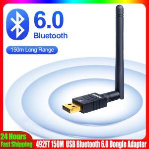 컴퓨터동글이 USB 블루투스 동글 무선 스피커 수신기 노트북 PC 150M 장거리 오디오 송신기 어댑터 492FT