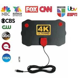 UHD안테나 TV 실내 지상파 수신기 5000마일 HD 4K RV 케이블 1080P 디지털 DVBT 차량용 스마트 여행용 안테나 HDTV 부스터 DVBT2