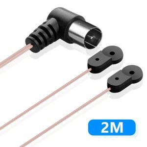UHD안테나 TV 실내 지상파 수신기 2MECHATRONICS6 6FT FM 공중용 안테나 가정용 라디오 75옴 콘센트 신호 스테레오