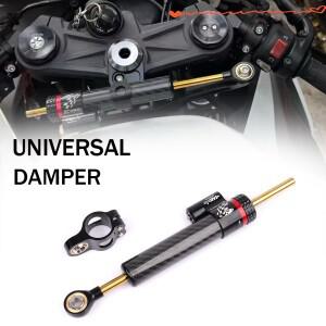 252mm 오토바이 범용 댐퍼 안정기 조정 가능한 탄소 섬유 YAMAHA MT10 ZX6R YZF R6 CBR650R