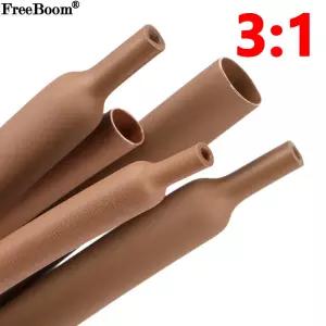 1~20m 3 1 열수축 튜브( 포함) 갈색 1.6 ~ 39mm 이중벽 라이닝 와이어 폴리올레핀 케이블 슬리브 방수