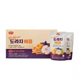 광야식품 갈아넣은배 도라지배즙 (110ml x 20포) 선물세트 [BEX87318]