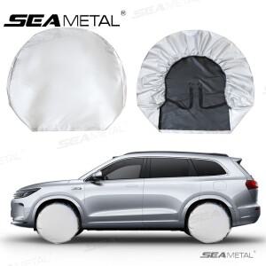 SEAMETAL 14pcs 범용 휠 타이어 커버 옥스포드 방수 UV 태양 보호기  자동차 트럭용 29-32인치
