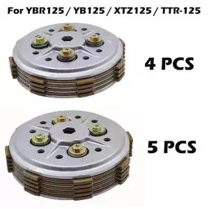 야마하 YBR 125 YB125 XTZ125 TTR-125 오토바이 클러치 설치 드럼 Assy 바구니 마찰 플레이트 키트 앉아