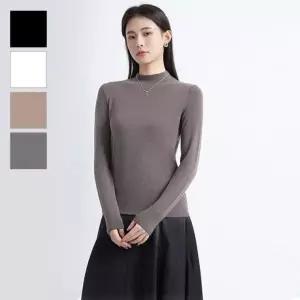 [하프클럽/]목폴라 걸스 상티 언더레이어코디레이어드 엘라스틱 하프터틀