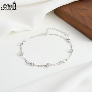 Effie Queen 리얼 925 스털링 실버 패션 5 페르시 발찌 체인 여성 기념일 레트로 독특한 우아한 보석 S106