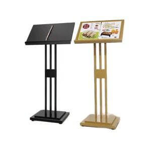 야외 메뉴판 거치대 식당 식당입구 카페 실외 샴페인골드아이언 0KG Z6 회전 전시대