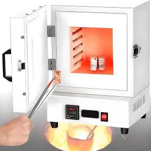 실험실 폐쇄 머플 용광로 전기 가마 1150°C 금속 용융로 보석 제작 주조 도자기 유리 및 DIY 프로젝트