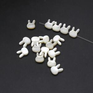 5 자연 바다 쉘 비즈 토끼 머리 모양의 매력 DIY 귀걸이 팔찌 만들기 보석에 대 한 진주 느슨한 구슬의 어