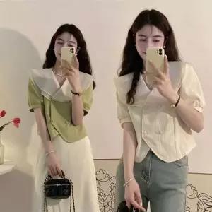 [하프클럽/]스테디사랑스런 자켓형 셔츠 반크롭 빅카라