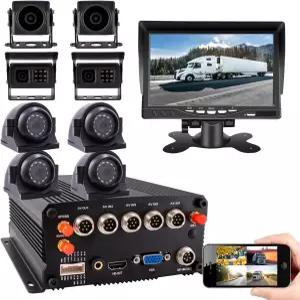 트럭/RV/버스용 방수 자동차 카메라 8대가 장착된 PC폰 GPS WiFi 4G 080P AHD 차량용 DVR MDVR 비디오 의