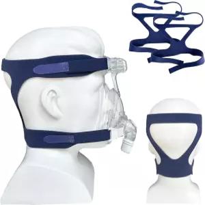 2팩 유니버설 헤드기어 클로즈드 엣지 교체 스트랩 CPAP 마스크 전면 부품 미포함