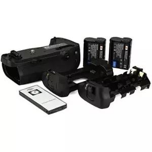 DSTE IR 원격 MBD6 수직 배터리 그립 D750 카메라와 호환되는 2pcs ENEL5