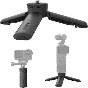 TELESIN 미니 삼각대 및 그립( Osmo 포켓 4/3 카메라 휴대폰 원클릭 데스크톱 스탠드 핸들 Action 6 5 4