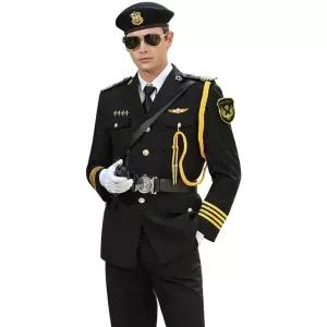 기장복 남자 제복 작업복 의상 파일럿 조종사