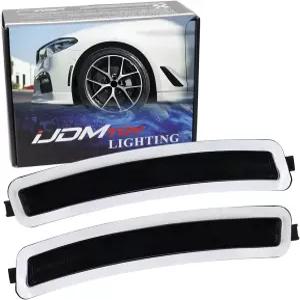 BMW 2072022 G30 530i 530e 540i 545i 550i M550i M5와 호환되는 iTOY 유로 블랙아웃 스모크 프론트 범퍼