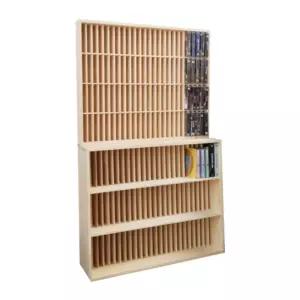 카세트테이프 보관함 멀티 데스크탑 25칸 레코드 CD 우드