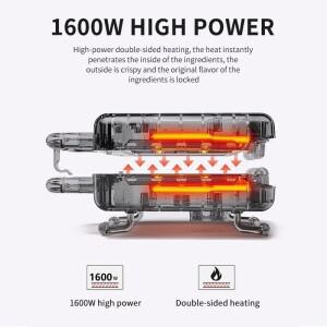 110V-220V 가정용 와플 메이커, 빵 샌드위치 온도 조절 전기 팬