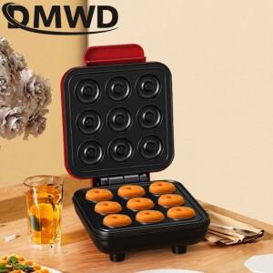 110V 도넛 케이크 가정용 아침 식사 전기 팬, 자동 미니 와플 비스킷