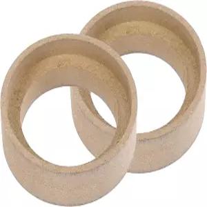 X AutoHOX 2Pcs 자동차 스피커 스페이서 링 어댑터 브래킷 장착 홈 베젤 플레이트 우드 50mm ID 1.2인치