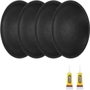 MECCANIXITY 4Pcs 스피커 먼지 캡 45mm/1.77인치 외경 돔 종이 서브우퍼 코일 커버 장식 액세서리 수리용