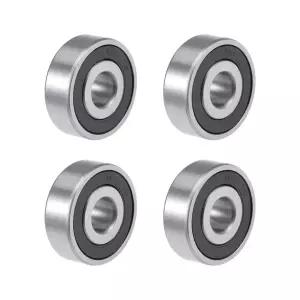 uxcell 1614-2RS 딥 그루브 볼 베어링 3/8인치 x1-1/8인치 x3/8인치 밀폐 Z2 레버 4개