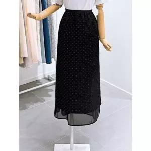 [갤러리아] [레코브]도트패턴 쉬폰레이어드 스커트(LC31F6SK521X)
