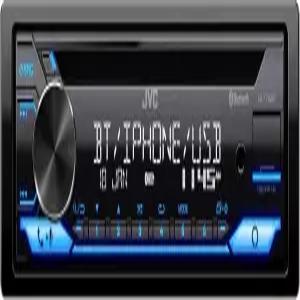 JVC KDT720BT CD 카 스테레오 싱글 딘 블루투스 오디오 및 핸즈 프리 통화 외장 마이크 MP3 USB AUX 입력