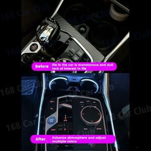 BMW G20 신형 시리즈 차량용 11색 장식 무드등 LED 컵홀더 램프