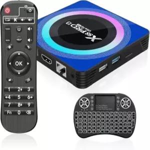 안이드 TV 박스 30 4GB RAM ROM 쿼드 코어 스마트 8K 미니 키보드 지원 24G/50GHz 듀얼 WiFi 00M 이더넷