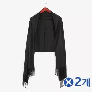TBZ 겨울코디 베이직 머플러목도리-블랙x2개 머플러선물용 겨울코디 커플목도리
