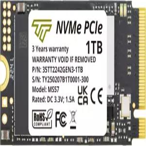 타임텍 1TB M.2 2242 SSD NVMe PCIe Gen3x4 3D NAND TLC 읽기/쓰기 속도 최대 2 100/1 600MB/s 레노버